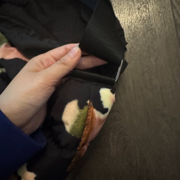 TED BAKER LONDON  Gianara Forager Puffer Nylon Drawstring Tote Bag Black Multi - Picture 11 of 12